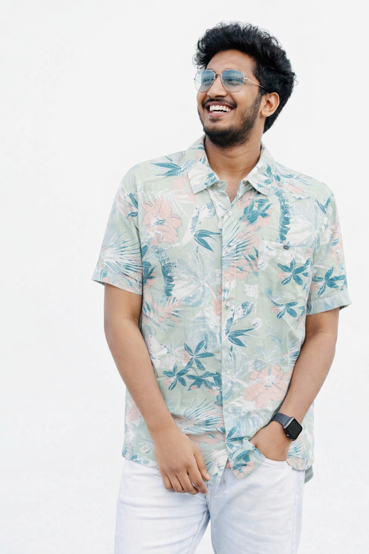 Men’s Trendy Multicolor Printed Casual Shirt (Copy)